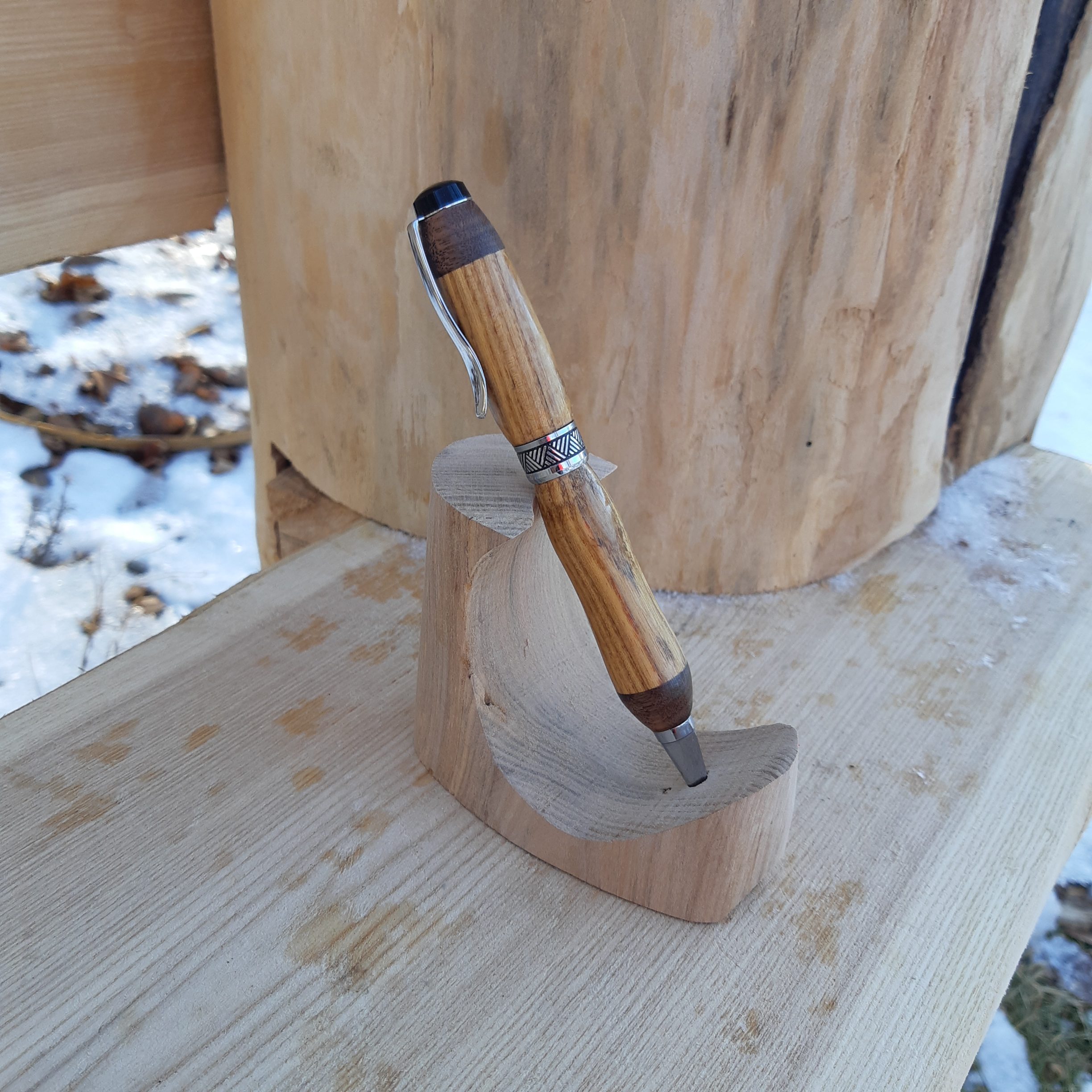 Walnut & Ash Rollerball Pen