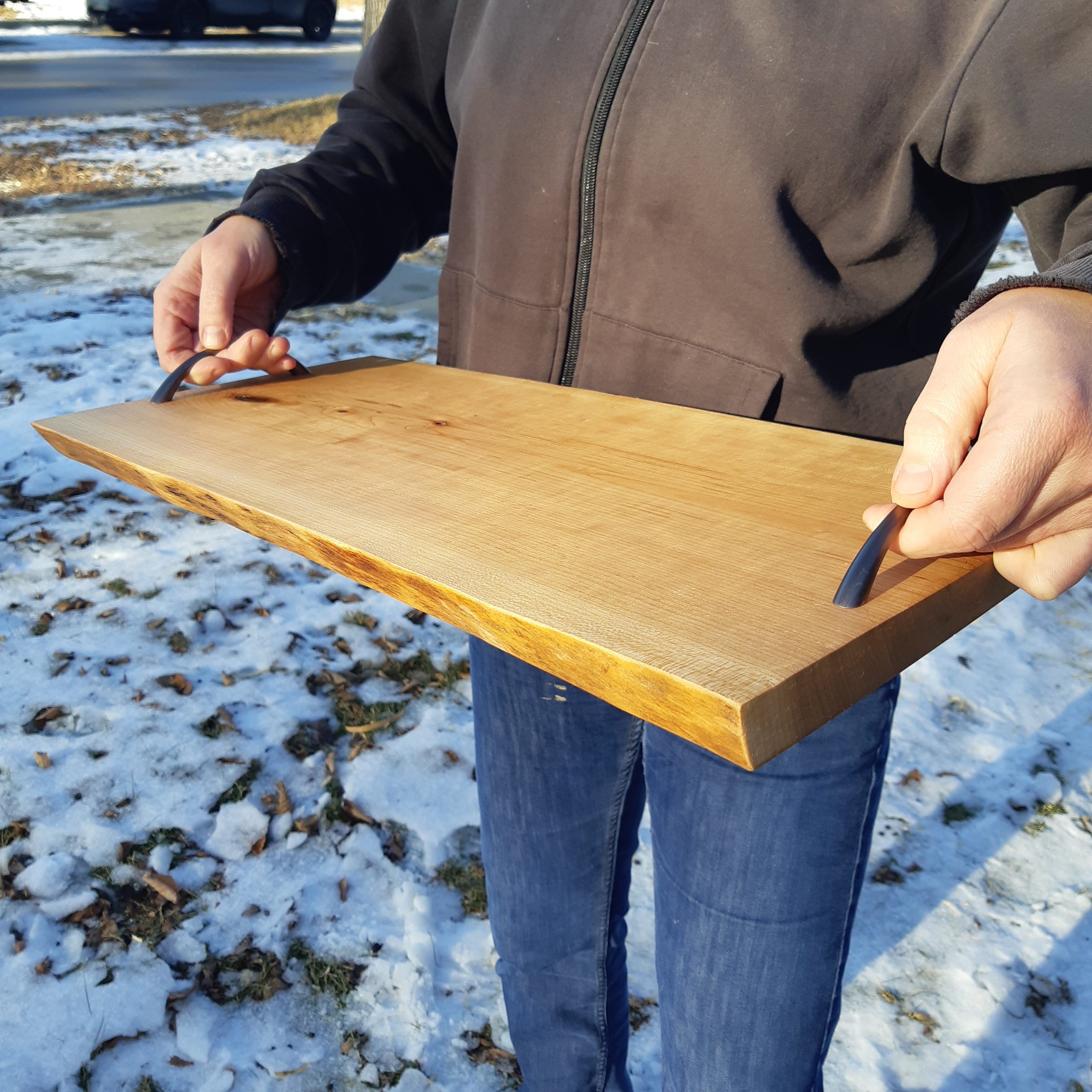 Charcuterie Board Cherry w/ Handles