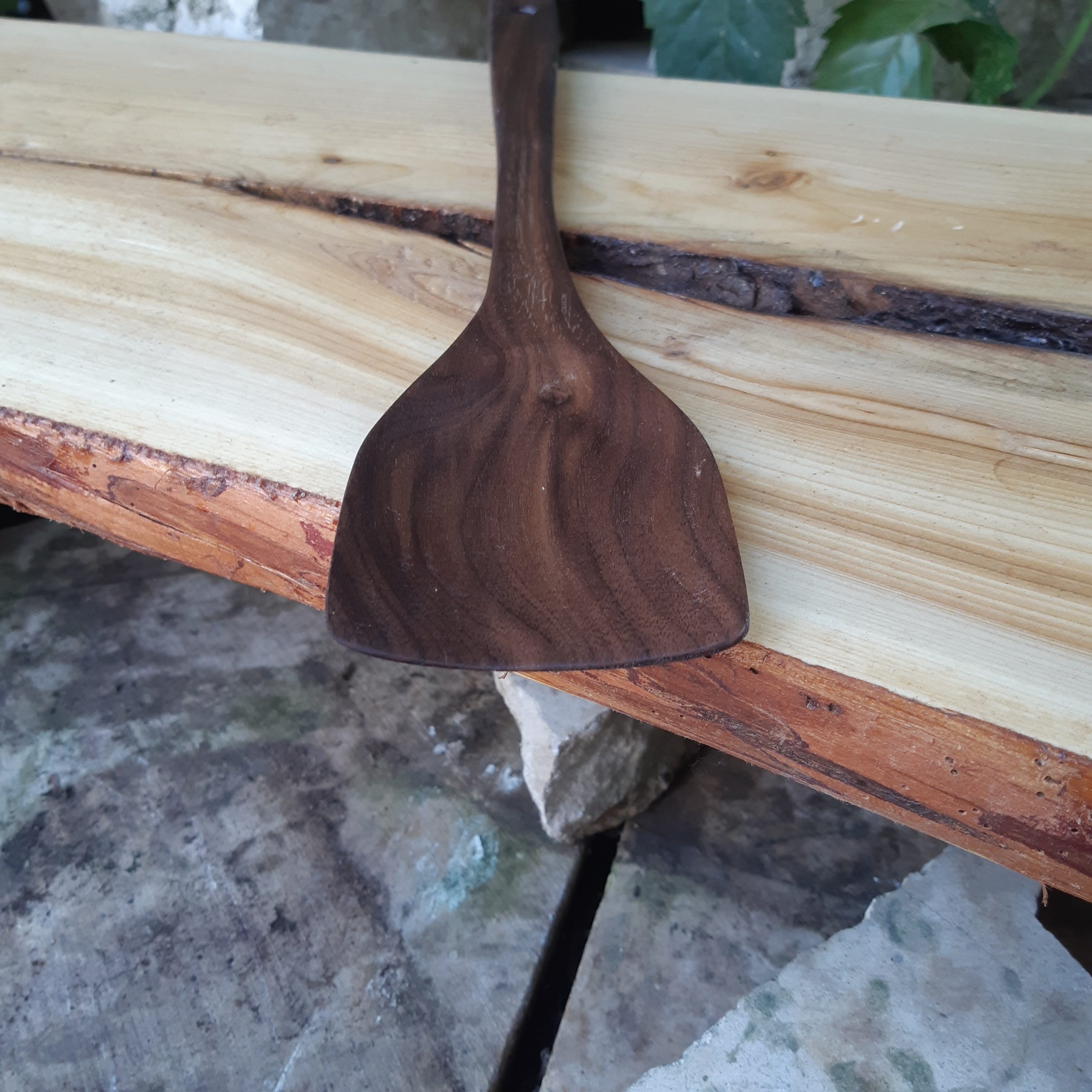 Walnut Rounded Spatula