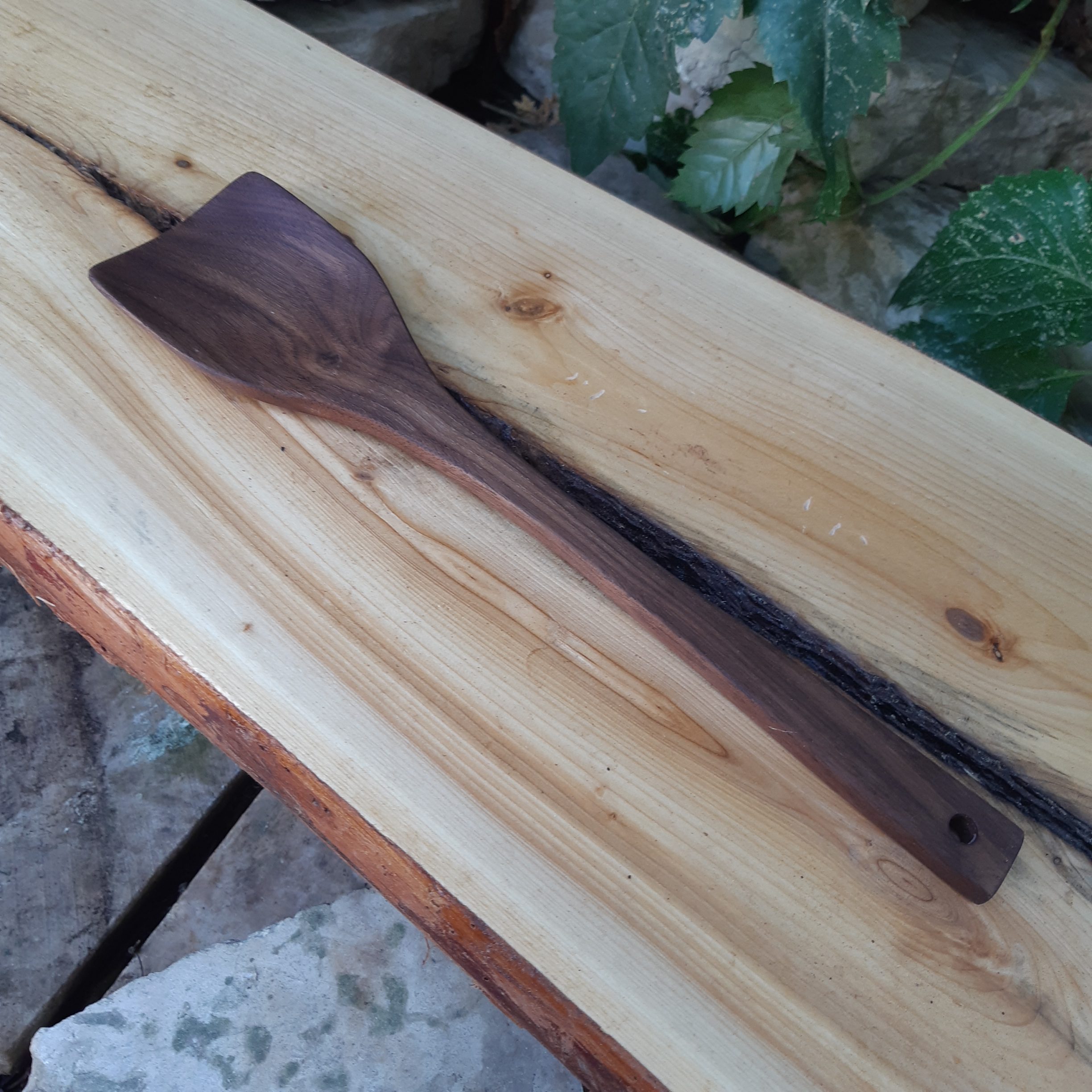 Walnut Rounded Spatula