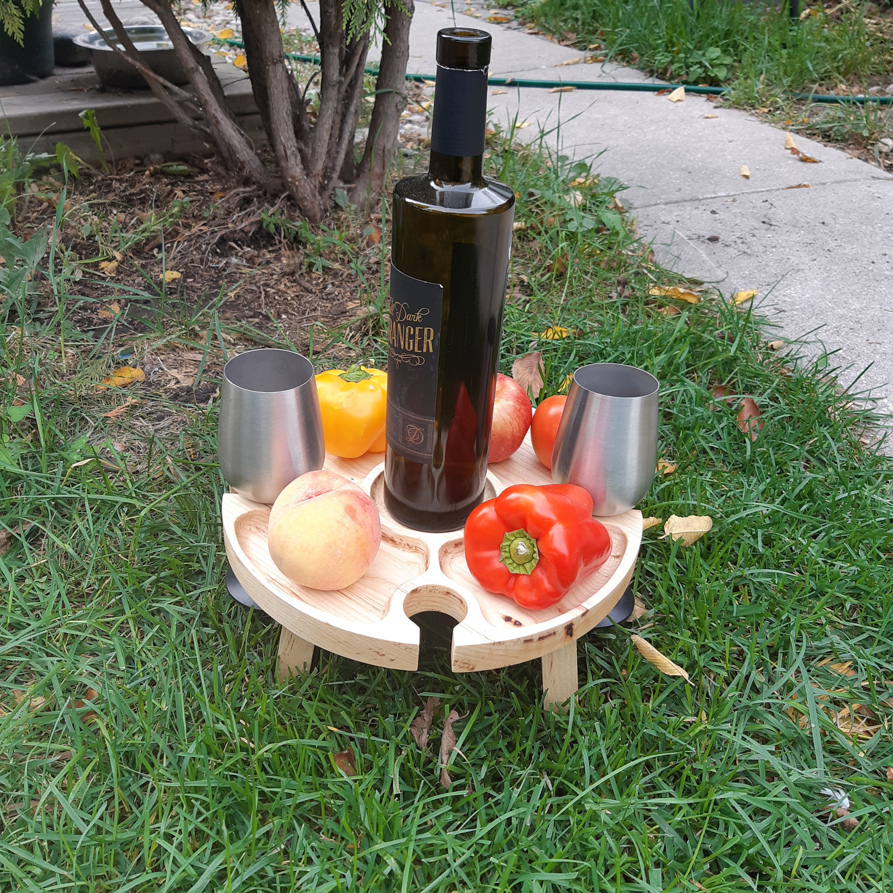 Picnic Wine and Cheese Table