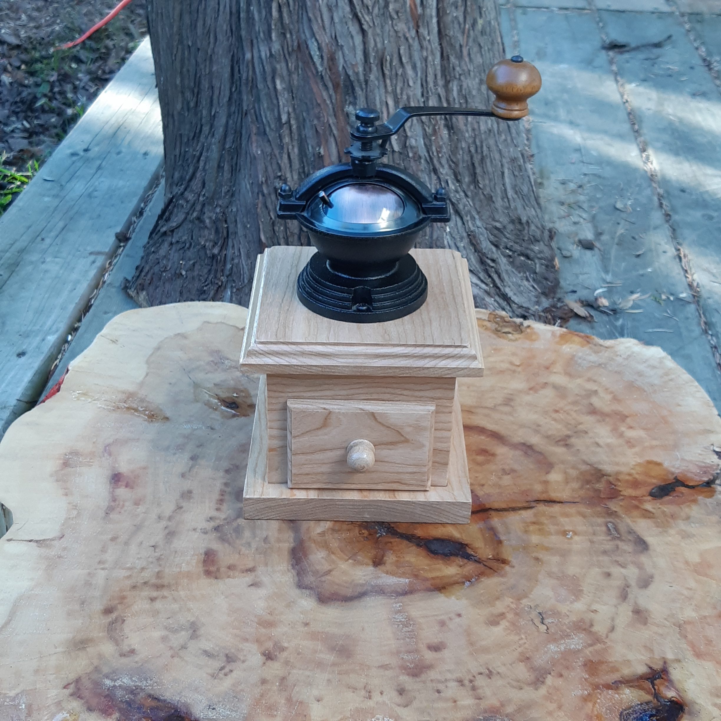 Antique Style Coffee Mill - Cherry