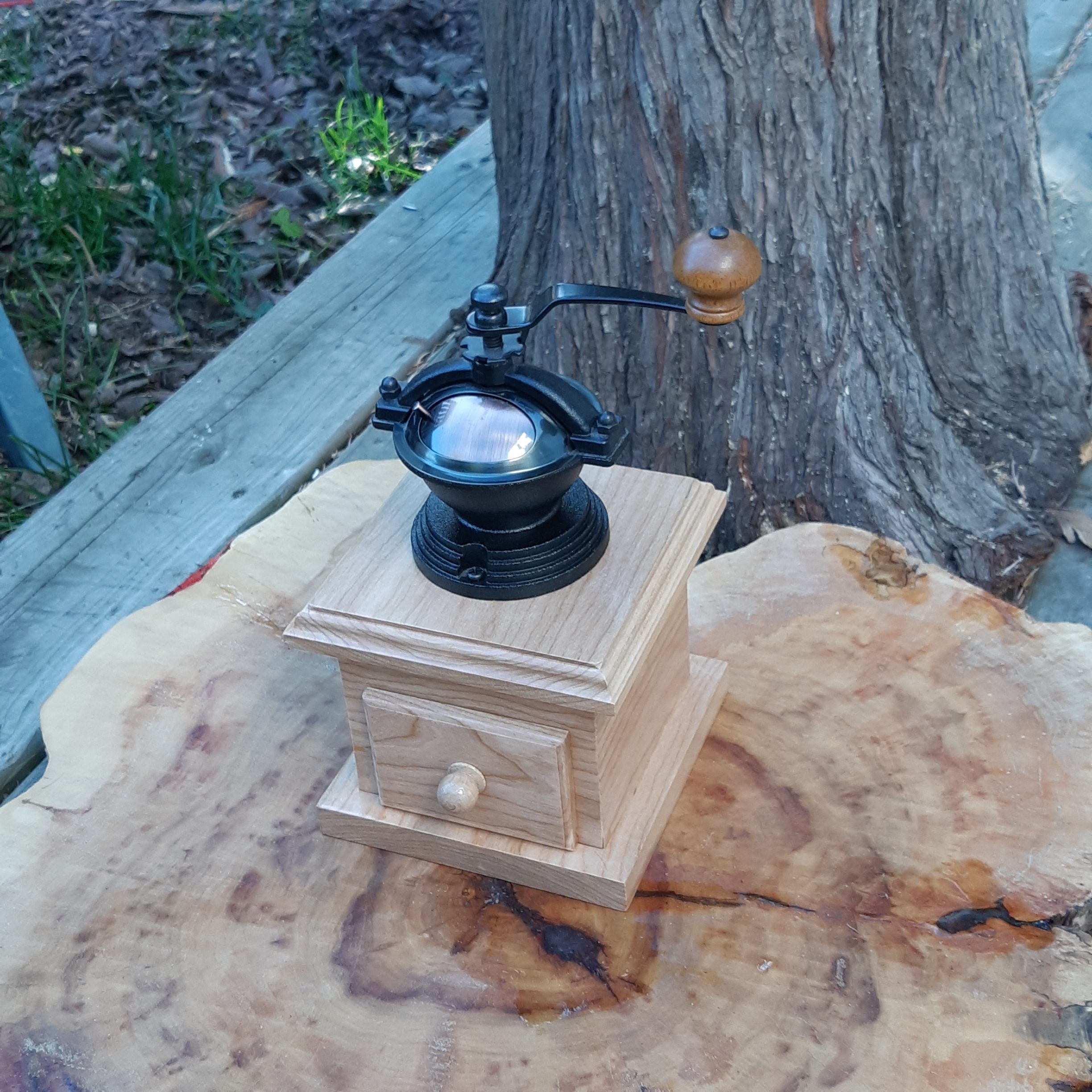 Antique Style Coffee Mill - Cherry