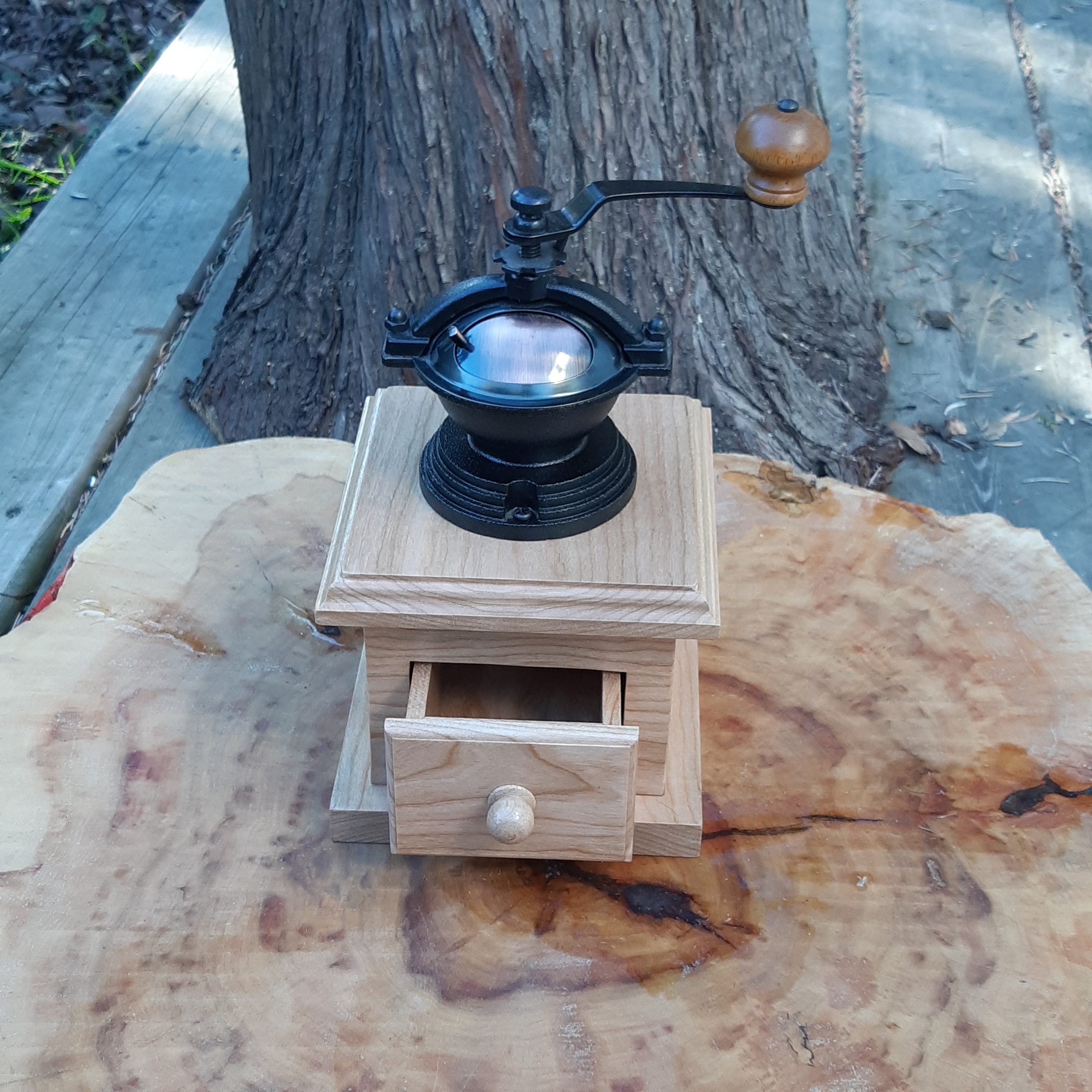 Antique Style Coffee Mill - Cherry