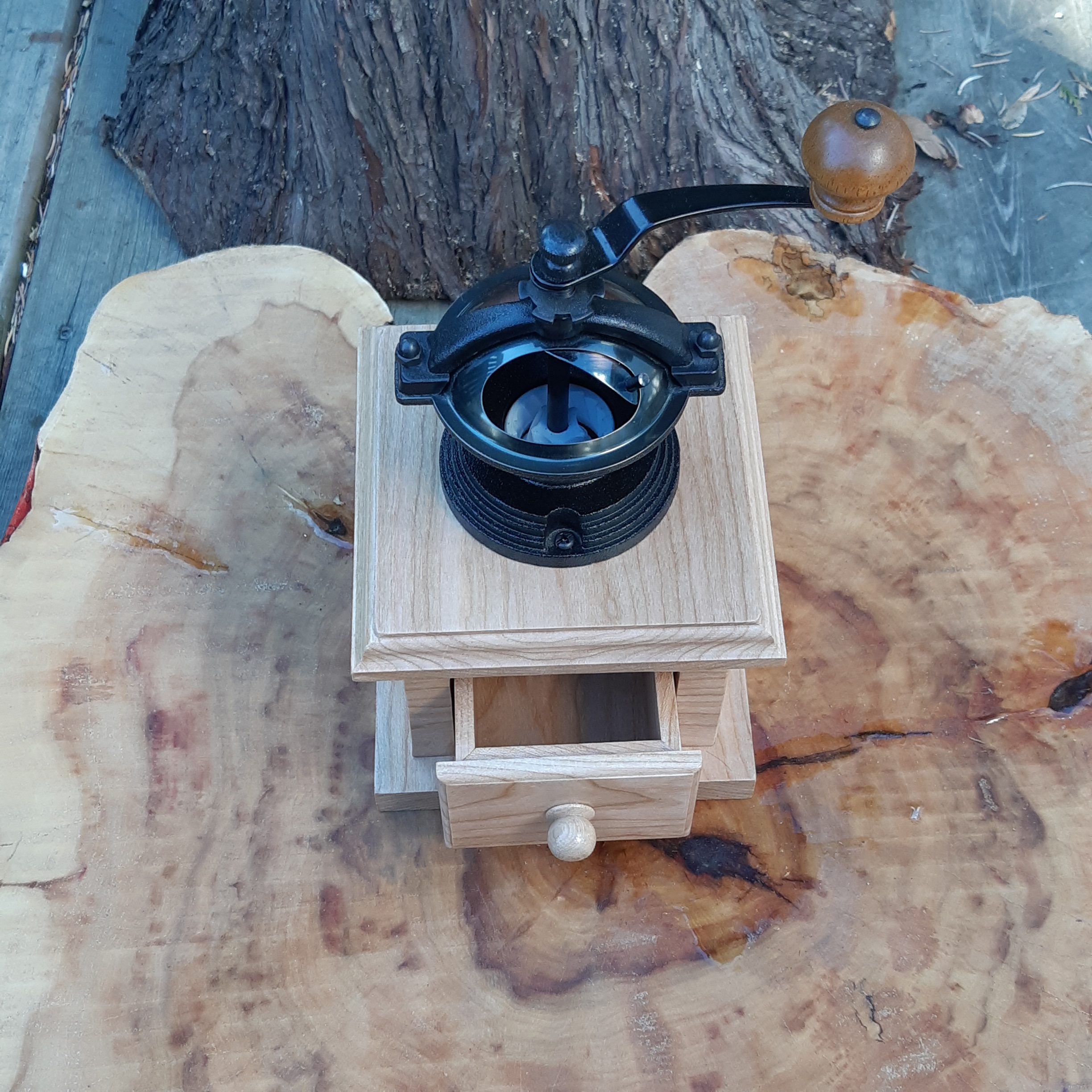 Antique Style Coffee Mill - Cherry