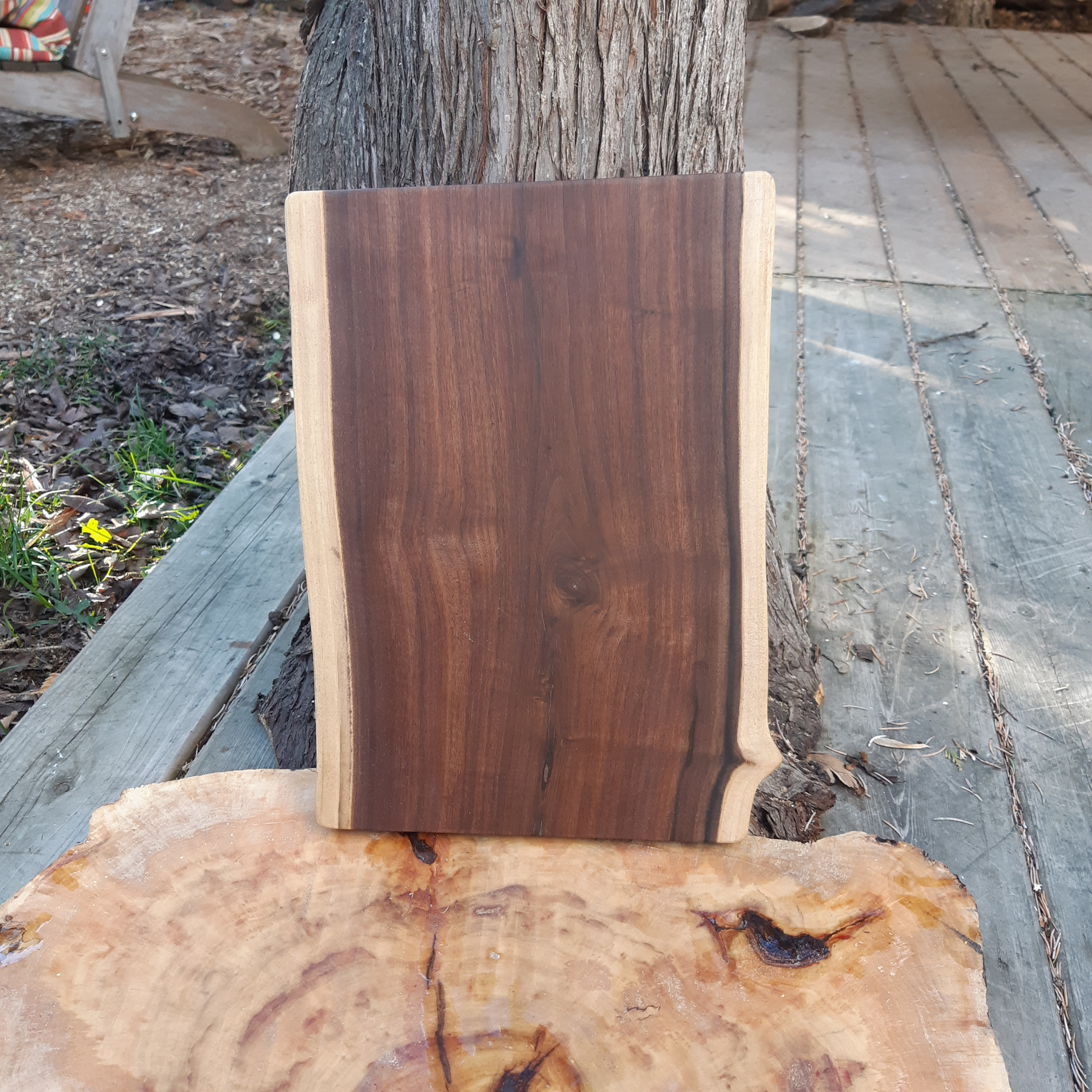 Cutting/Charcuterie Board Walnut Live Edge