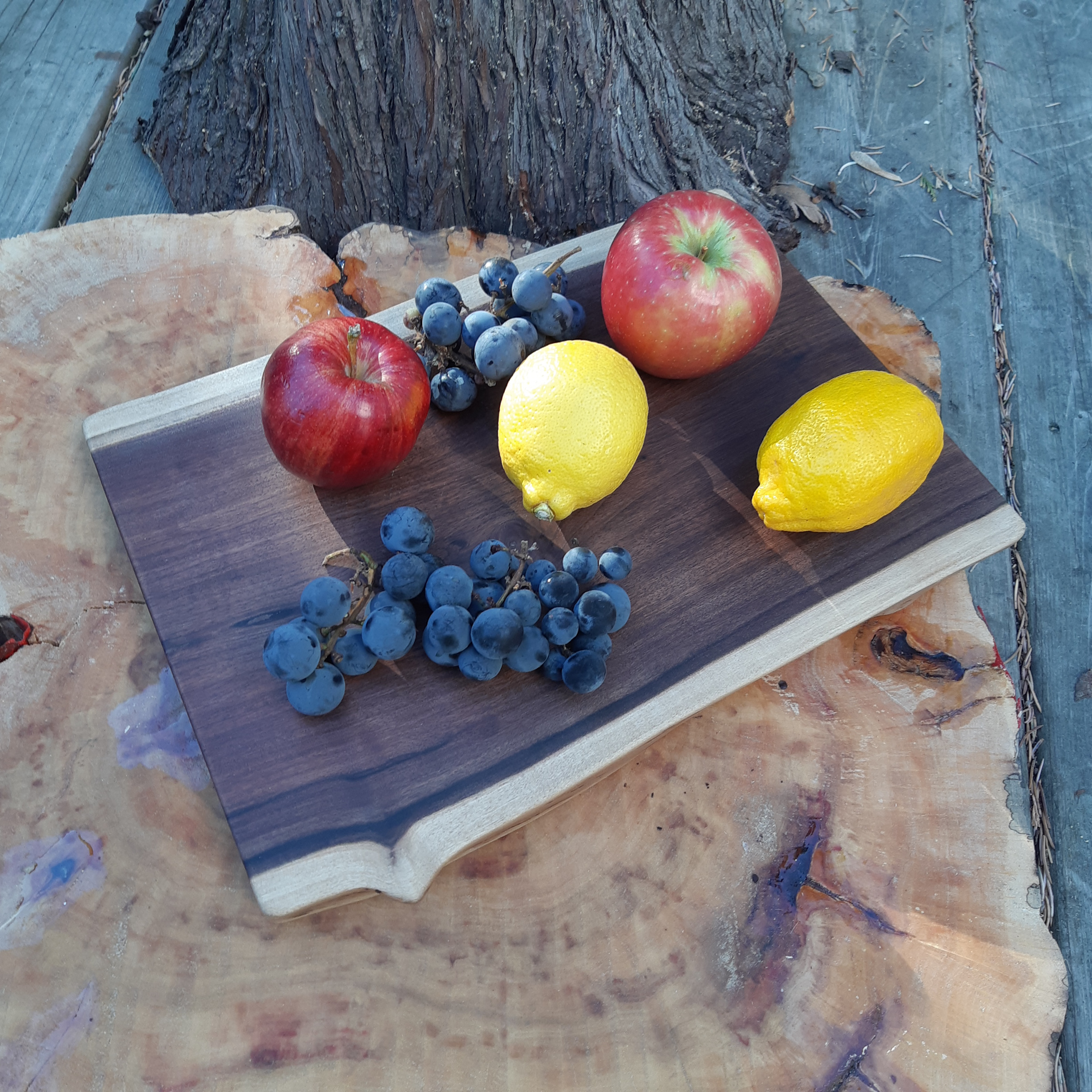 Cutting/Charcuterie Board Walnut Live Edge