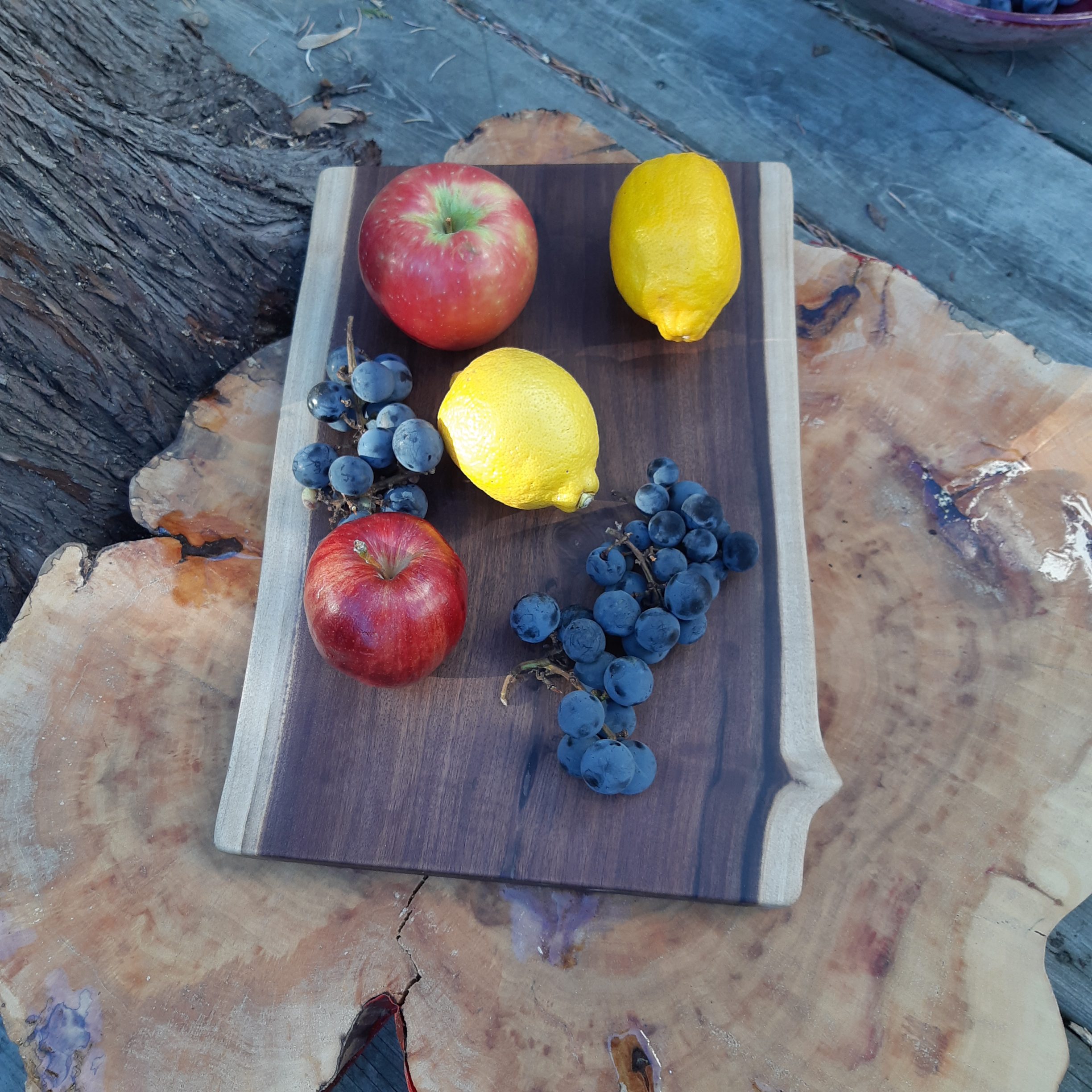 Cutting/Charcuterie Board Walnut Live Edge