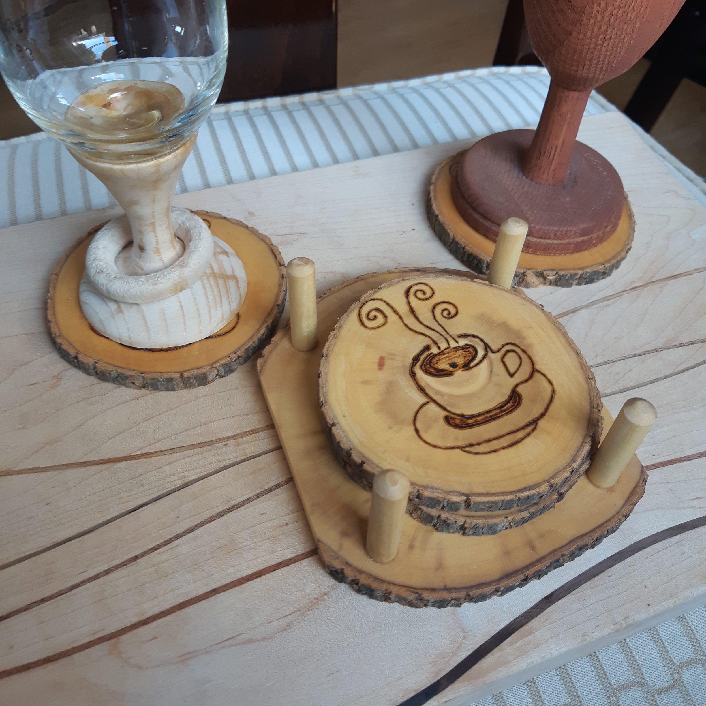 Coaster Set - Maple
