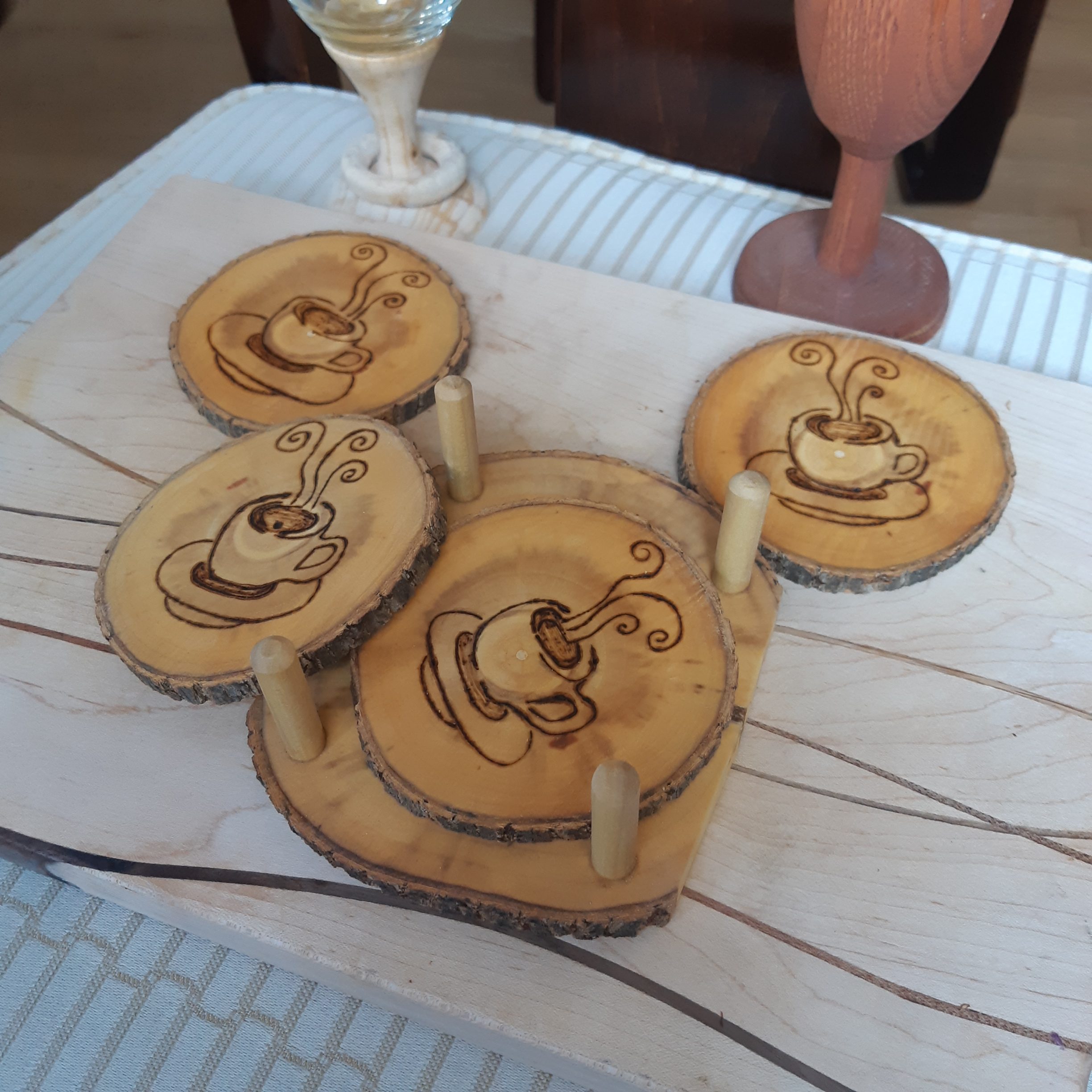 Coaster Set - Maple