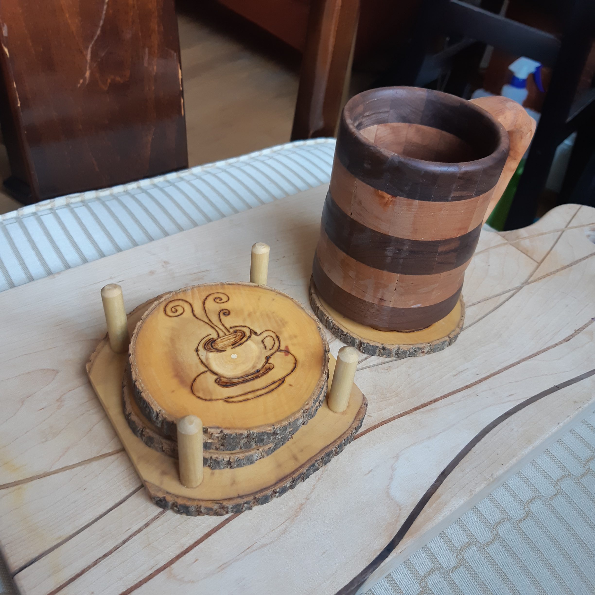 Coaster Set - Maple