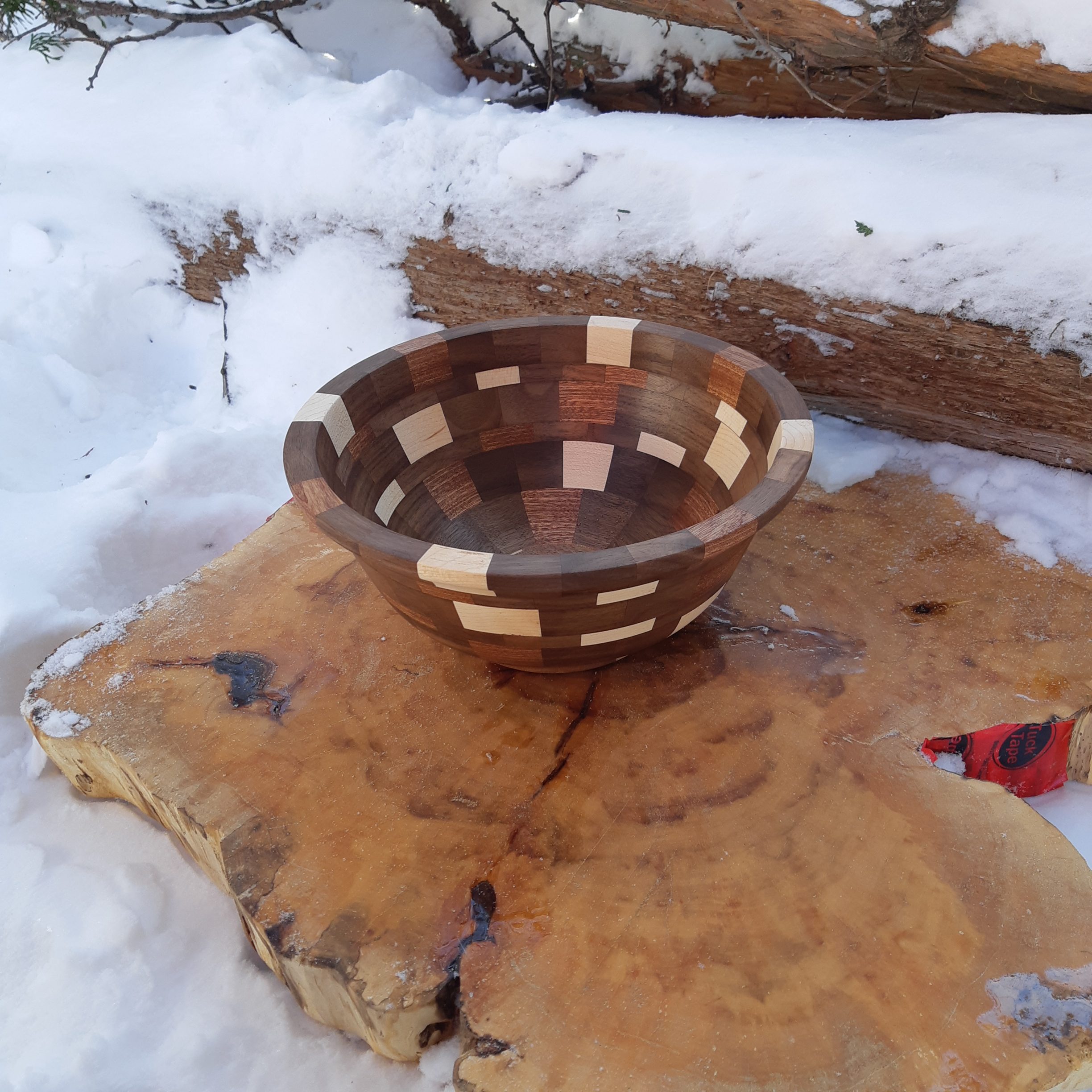 Large Segmented Fruit Bowl