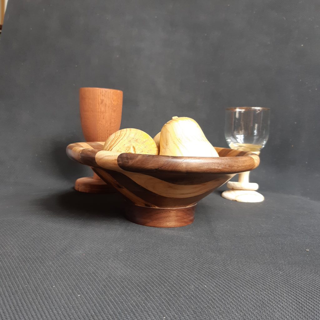 Segmented Ring Bowl - Walnut and Hickory