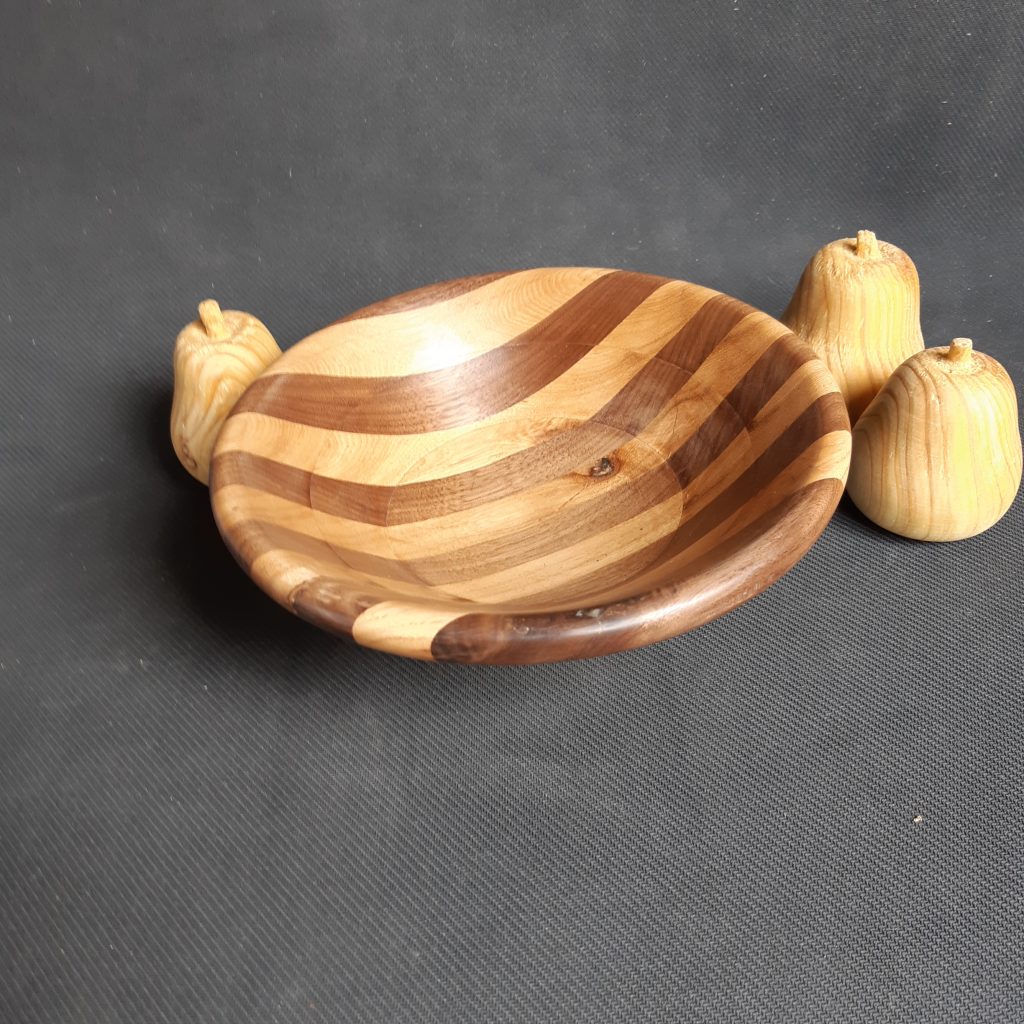 Segmented Ring Bowl - Walnut and Hickory
