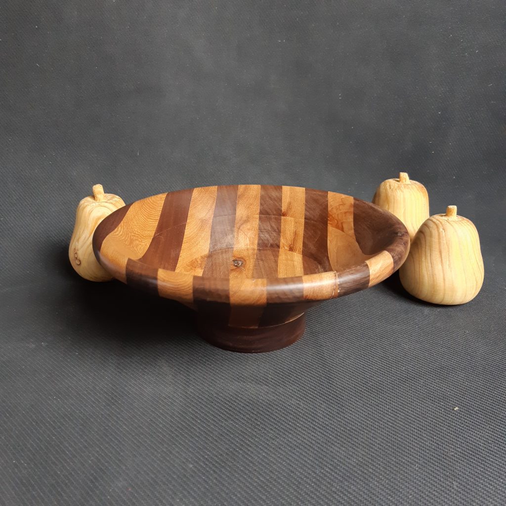 Segmented Ring Bowl - Walnut and Hickory