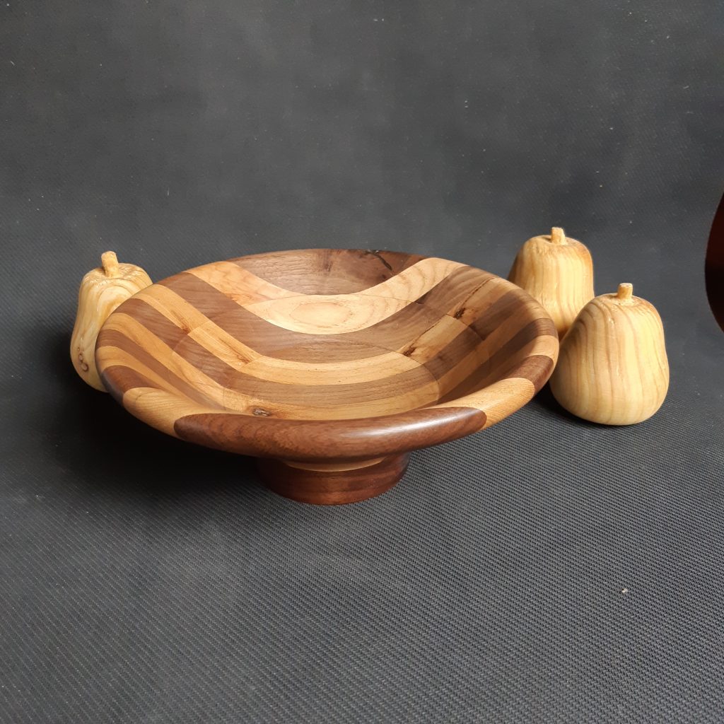 Segmented Ring Bowl - Walnut and Hickory