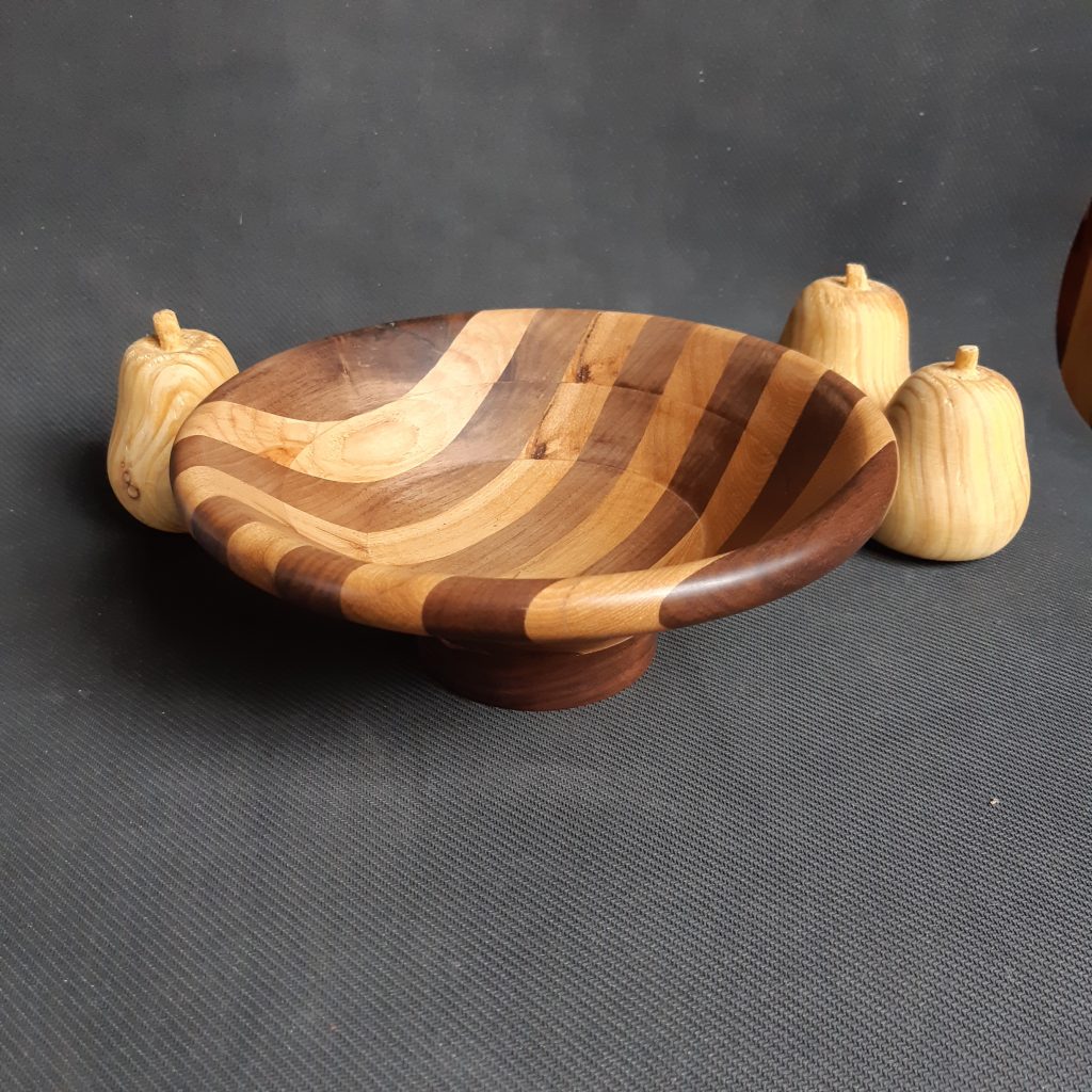 Segmented Ring Bowl - Walnut and Hickory
