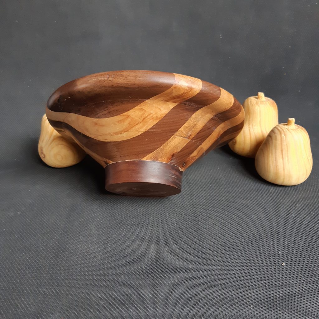 Segmented Ring Bowl - Walnut and Hickory